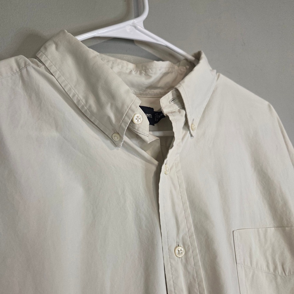 Ralph Lauren Blake Button Down Shirt Mens XXL Beige Khaki Old Money Vintage 90s